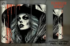 4 Witch Tumbler Sublimation, 20 oz Tumbler Wrap Product Image 2