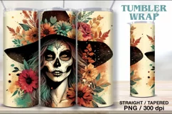 4 Witch Tumbler Sublimation, 20 oz Tumbler Wrap Product Image 4