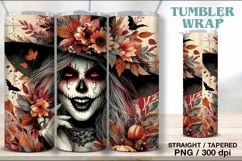 4 Witch Tumbler Sublimation, 20 oz Tumbler Wrap Product Image 5