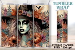 4 Grunge Witch Tumbler Sublimation, 20 oz Tumbler Wrap Product Image 2