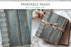 Vintage Rustic Wood and Lace Junk Journal Pages Product Image 1