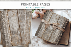 Vintage Rustic Wood and Lace Papers Product Image 4
