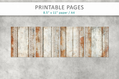 Vintage Rustic Wood and Lace Papers, rustic wood background Product Image 2