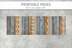 Shabby Chic Scrapbook Backgrounds, vintage journal Product Image 2