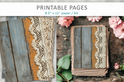 Shabby Chic Scrapbook Backgrounds, vintage journal Product Image 3