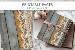 Shabby Chic Scrapbook Backgrounds, vintage journal Product Image 1