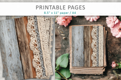 Grunge Scrapbook Backgrounds, aged wood texture Product Image 3