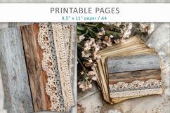 Grunge Scrapbook Backgrounds, aged wood texture Product Image 5