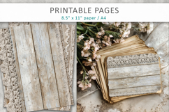 Farmhouse Wood Textures, junk journal Product Image 5