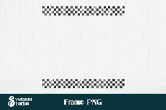 Grunge square checkered frame clipart PNG design Product Image 1