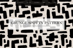 Grunge Spotty Labyrinth Seamless Pattern Product Image 1