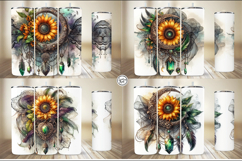 Gothic Sunflower Tumbler Wrap Sublimation, 20 oz Product Image 2