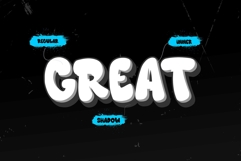 Great Splash | 3D Layered Graffiti Webfont for Urban Impact Product Image 5