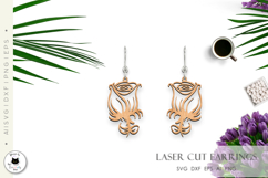Cute &amp; Romantic Valentine Laser Cut Earrings SVG Product Image 2