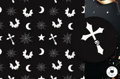 Gothic Christmas Digital Paper Seamless Pattern Product Image 4