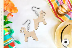 Schnauzer Dog Earrings Laser Cut File | Dog Laser File Product Image 3