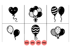 Hand Drawn Balloon Clipart For Party Decor Product Image 1