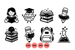 Cute Educational Icons Svg For Learning Projects Product Image 1