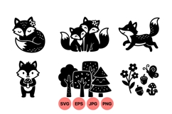 Adorable Woodland Animal Svg Vector Designs Product Image 1