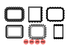 Hand Drawn Decorative Frame Vector Clipart Product Image 1