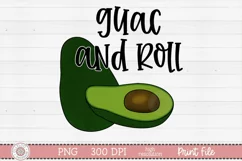 Guac and roll sublimation design preview