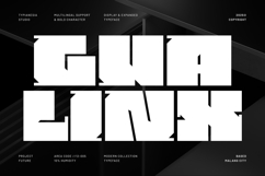 Gualinx - Modern Expanded Bold Sans Serif Font Product Image 1