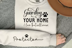 Guarding Your Home A Love Sleeve SVG, Dog SVG Design Product Image 3