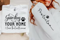Guarding Your Home A Love Sleeve SVG, Dog SVG Design Product Image 2