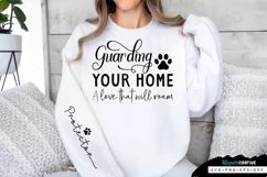 Guarding Your Home A Love Sleeve SVG, Dog SVG Design Product Image 1