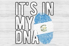 It's in my DNA Guatemala Flag Fingerprint PNG Sublimation Product Image 1