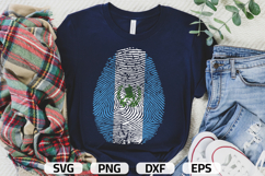 Guatemala SVG | Guatemala Flag Fingerprint | SVG PNG DXF EPS Product Image 1
