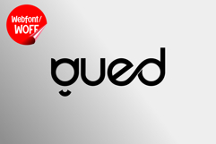 Gued | Minimalist Logotype Webfont for Modern Branding Product Image 1