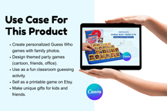 Guess Who Board Game Canva Editable Template Product Image 5
