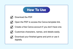Guess Who Board Game Canva Editable Template Product Image 7