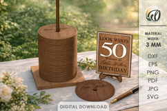 Guest Book Alternatives Bundle Lasercut.Signs With Stand SVG Product Image 3