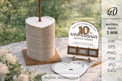 Guest Book Alternatives Bundle Lasercut.Signs With Stand SVG Product Image 5