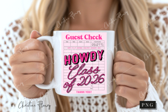 Howdy Class Of 2026 Guest Check PNG Product Image 2
