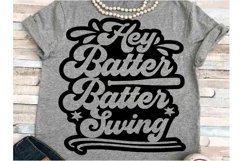 Baseball season svg JPEG Silhouette Cameo Cricut hey batter Product Image 1