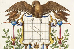 Set 1 Lettering Models from Antique Calligraphy Design Book Product Image 3