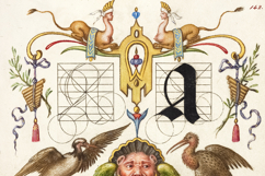 Set 2 Lettering Models from Antique Calligraphy Design Book Product Image 3