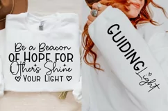 Be A Beacon Of Hope Sleeve SVG, Positivity SVG Design Product Image 1