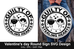 Valentine's Day Round Sign Design - Happy Single Awareness Product Image 2