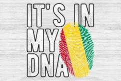 It's in my DNA Guinea Flag Fingerprint PNG Sublimation Product Image 1