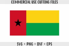 Guinea-Bissau Flag SVG Original Colors, Cut files for Cricut Product Image 1