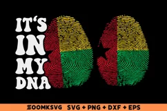 It's in my DNA Guinea Bissau Flag Fingerprint Sublimation Product Image 1