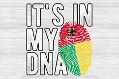 It's in my DNA Guinea-Bissau Flag Fingerprint PNG Product Image 1