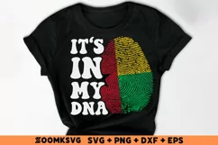 It's in my DNA Guinea Bissau Flag Fingerprint Sublimation Product Image 2
