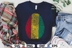Guinea SVG | Guinea Flag Fingerprint | SVG PNG DXF EPS Product Image 1