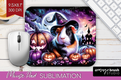 Guinea Pig Halloween Mouse Pad Sublimation Cute Animal PNG Product Image 1