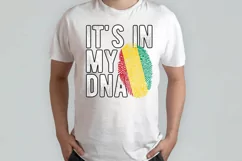 It's in my DNA Guinea Flag Fingerprint PNG Sublimation Product Image 2